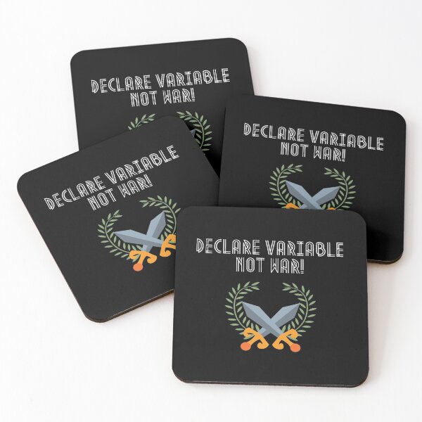 Item preview, Declare Variable, Not War | Geek Collection designed and sold by Viombhte-Prints.