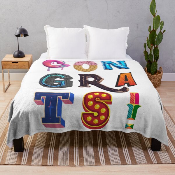 Item preview, Congrats Fun Letters Greeting designed and sold by ToastyBopShop.