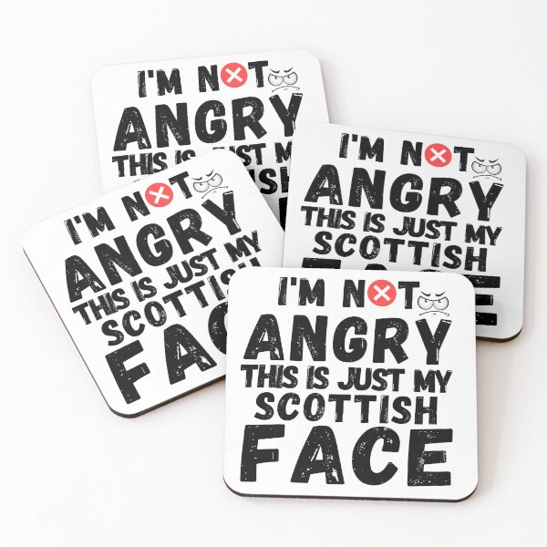 Item preview, I'm Not Angry This Is Just My Scottish Face funny t-shirts masks designed and sold by Live  Today.