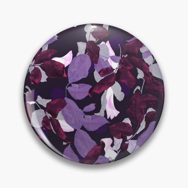 Item preview, Leaves Flower Pattern Purple designed and sold by Robin Jensen.