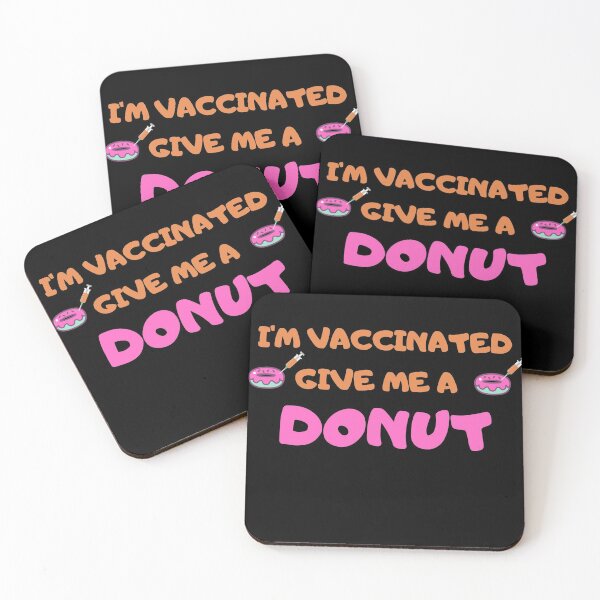 Item preview, Hug me im vaccinated give me a donut design  designed and sold by BeenTees.