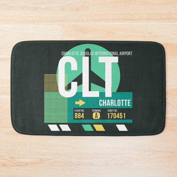 Item preview, Charlotte (CLT) Airport Code Baggage Tag designed and sold by SLAG-Creative.