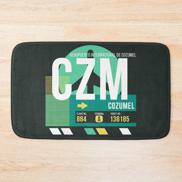 Item preview, Cozumel (CZM) Airport Code Baggage Tag designed and sold by SLAG-Creative.