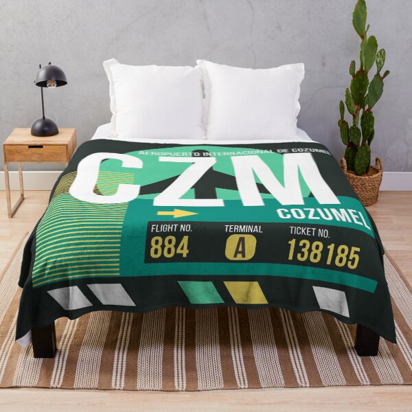 Item preview, Cozumel (CZM) Airport Code Baggage Tag designed and sold by SLAG-Creative.