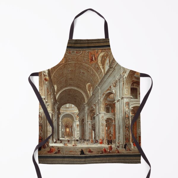 Item preview, Interior View of St. Peter's Basilica by Giovanni Paolo Pannini Fine Art Old Masters Reproduction designed and sold by Xzendor7 Digital Art Creations.