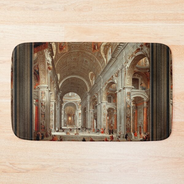 Item preview, Interior View of St. Peter's Basilica by Giovanni Paolo Pannini Fine Art Old Masters Reproduction designed and sold by Xzendor7 Digital Art Creations.