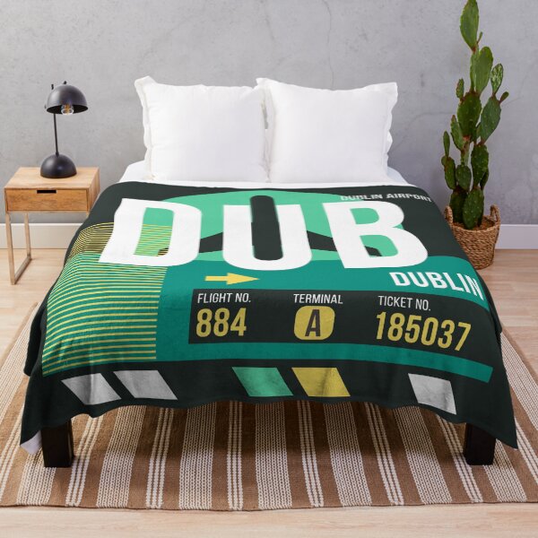 Item preview, Dublin (DUB) Airport Code Baggage Tag designed and sold by SLAG-Creative.