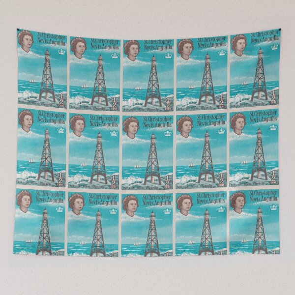 Item preview, Sombrero light house, Nevis Anguilla british post stamp designed and sold by KMA Home Design.