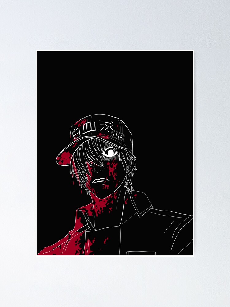 Hataraku Saibou Cells at Work - White Blood Cell  Poster for Sale by  CherylKato