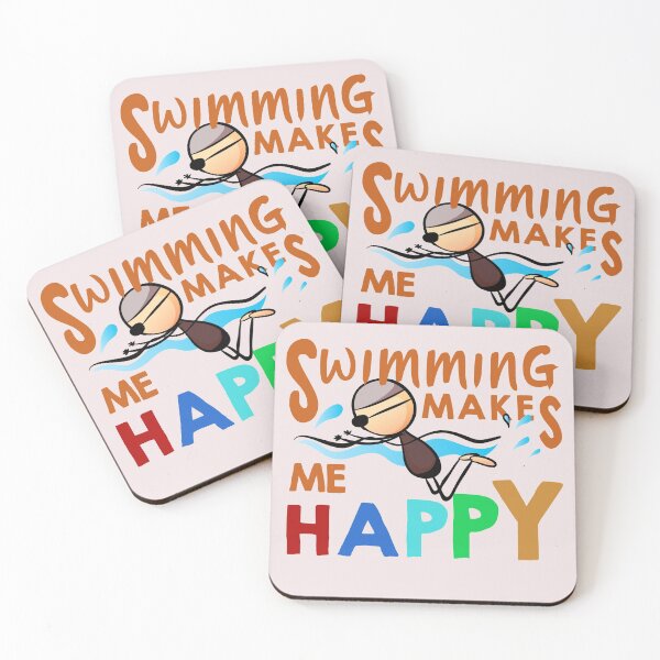 Item preview, swiming makes me happy | swimmers gift designed and sold by store7azzouzi.