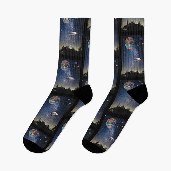 Item preview, UFO And Planet In Night Sky designed and sold by Mizjean.
