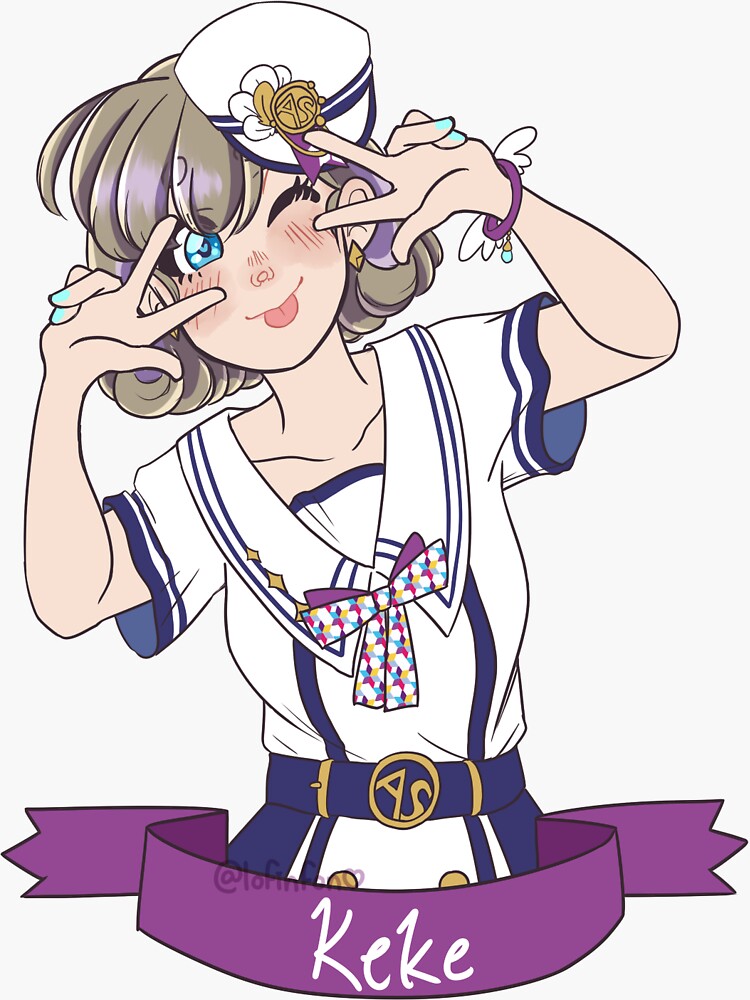 &ldquo;keke tang " Sticker for Sale by lofinfon | Redbubble