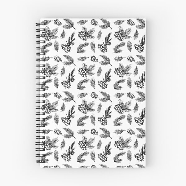 Item preview, Minimalist Black and White Pine Cone Doodles designed and sold by CyanSkyDesign.