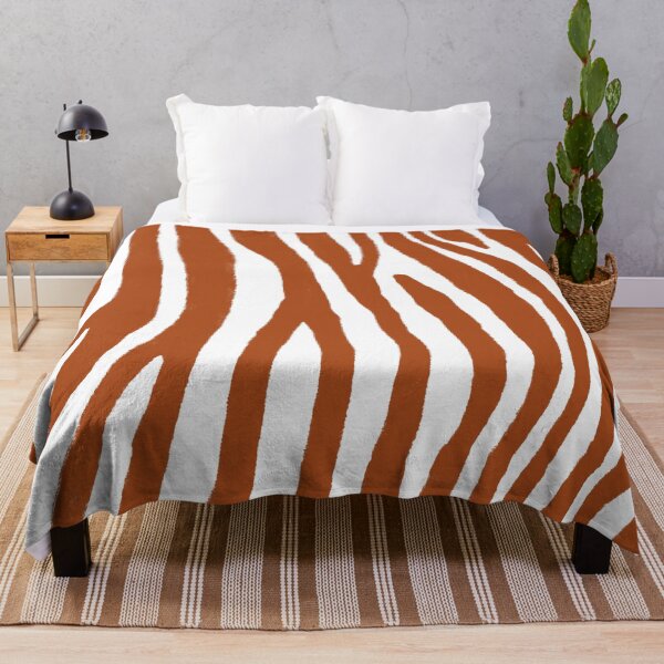 Item preview, Burnt Orange Zebra Stripes Pattern designed and sold by Design Minds Boutique.
