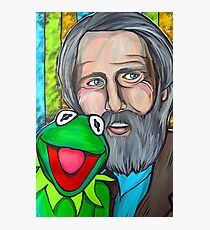Jim Henson & Kermit the Frog Photographic Print