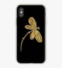 Dragonfly iPhone Case Gold iPhone Case