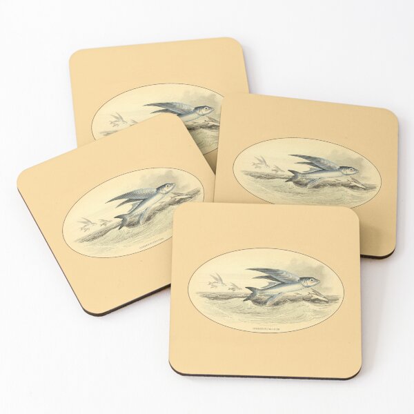 Item preview, Vintage Common Flying Fish Sea Life Artwork designed and sold by Gsallicat.