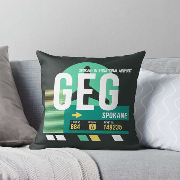Item preview, Spokane (GEG) Airport Code Baggage Tag designed and sold by SLAG-Creative.
