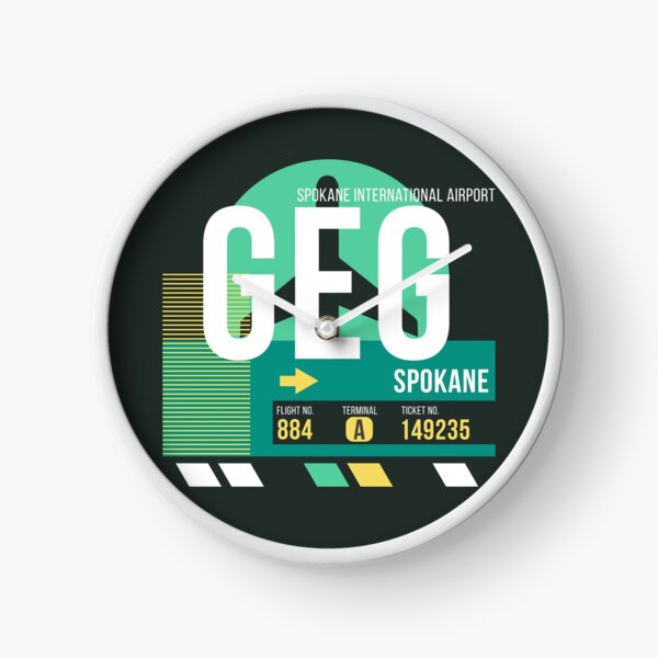 Item preview, Spokane (GEG) Airport Code Baggage Tag designed and sold by SLAG-Creative.