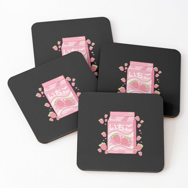 Item preview, Japanese Aesthetics Kawaii Strawberry Milk Shake designed and sold by Azhastor.