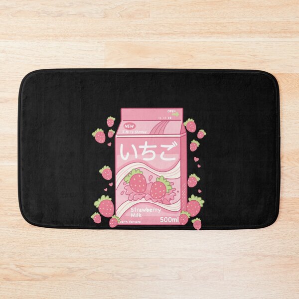 Item preview, Japanese Aesthetics Kawaii Strawberry Milk Shake designed and sold by Azhastor.