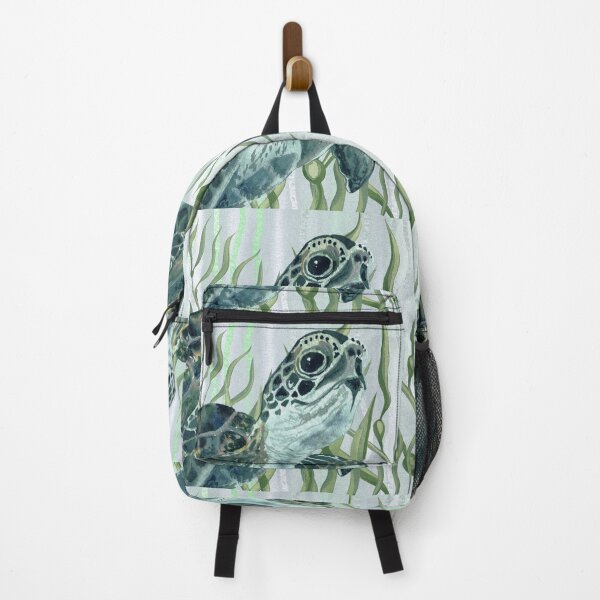 Item preview, Giant Turtle In The Water With Seaweed Watercolor Painting I designed and sold by Irina Sztukowski.