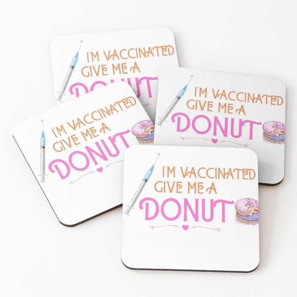 Item preview, Hug me im vaccinated give me a donut design  designed and sold by BeenTees.