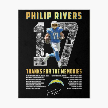 Philip Rivers Los Angeles Chargers Football Illustrated Art 