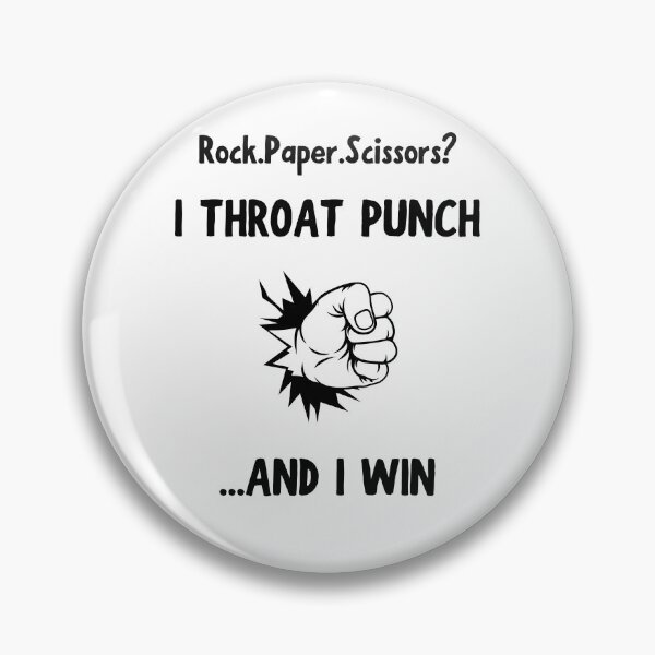 Item preview, Rock Paper Scissors Throat Punch White designed and sold by daguilon.