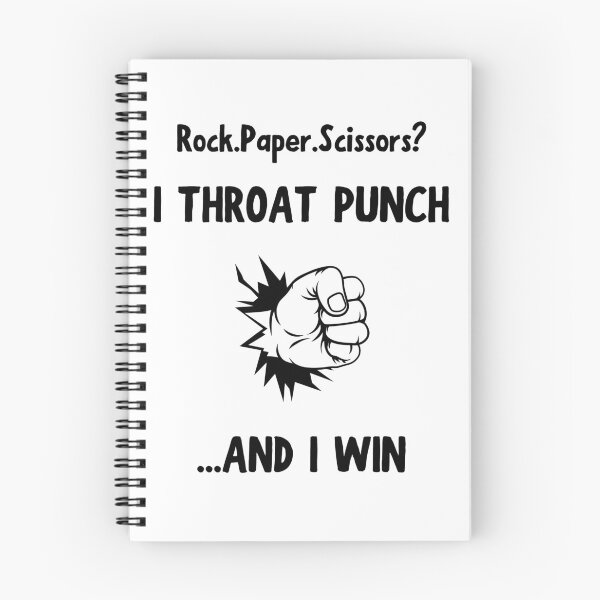 Item preview, Rock Paper Scissors Throat Punch White designed and sold by daguilon.