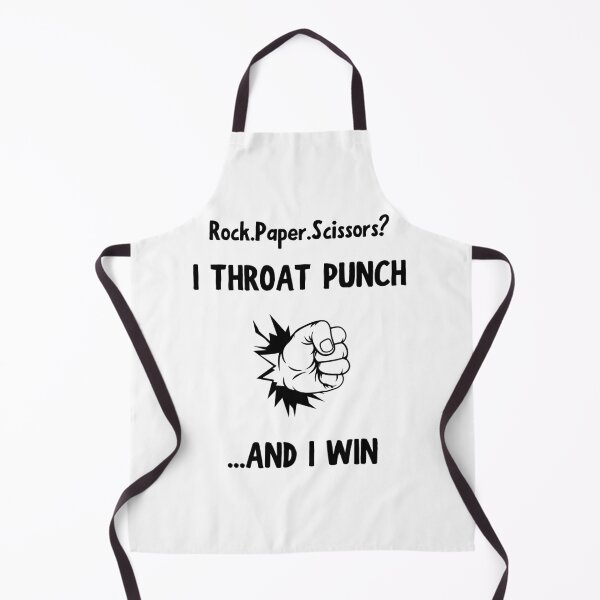 Item preview, Rock Paper Scissors Throat Punch White designed and sold by daguilon.