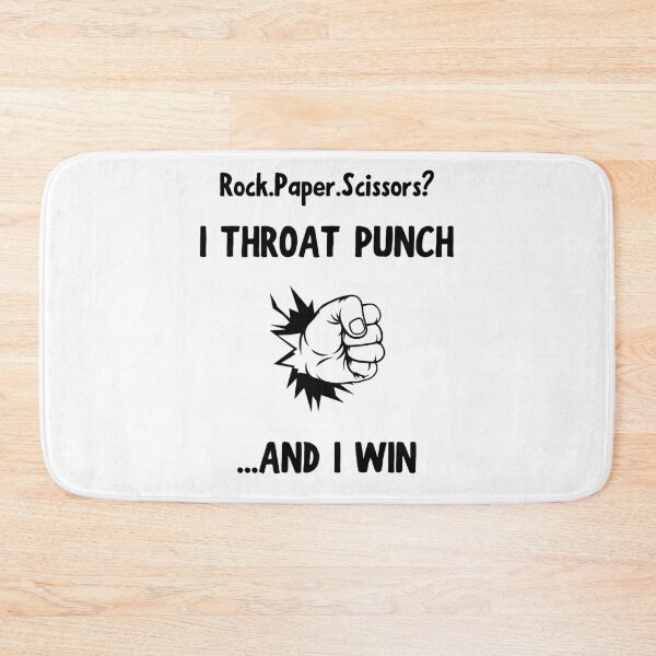 Item preview, Rock Paper Scissors Throat Punch White designed and sold by daguilon.