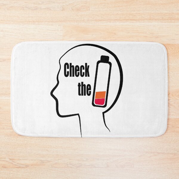 Item preview, mentally checked out / check the battery designed and sold by creatives think.