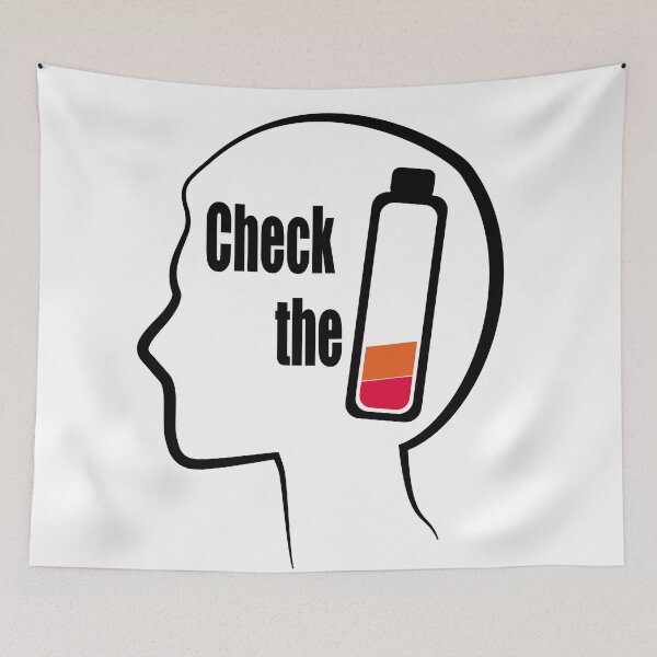 Item preview, mentally checked out / check the battery designed and sold by creatives think.