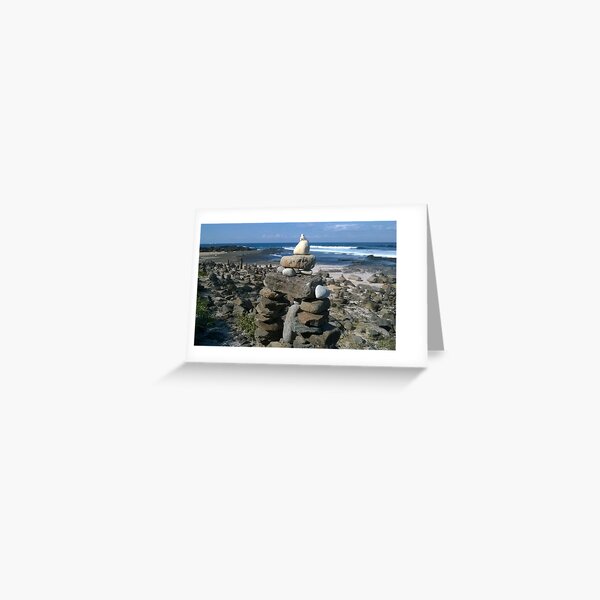 Dolphin Point Beach Rock Garden Greeting Card