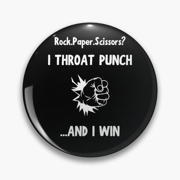 Item preview, Rock Paper Scissors Throat Punch Black designed and sold by daguilon.