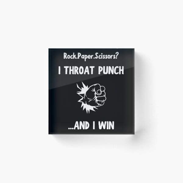 Item preview, Rock Paper Scissors Throat Punch Black designed and sold by daguilon.