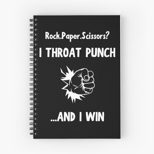 Item preview, Rock Paper Scissors Throat Punch Black designed and sold by daguilon.