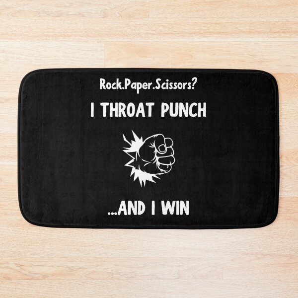 Item preview, Rock Paper Scissors Throat Punch Black designed and sold by daguilon.