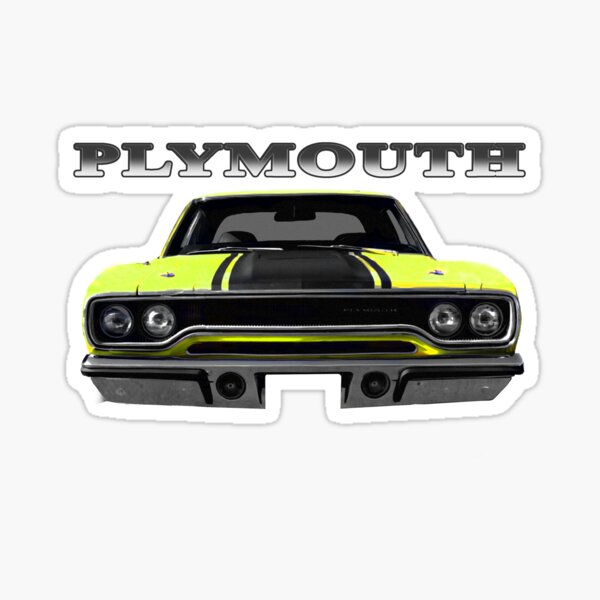 Funny "PLYMOUTH GTX" decal STICKER muscle car sports 1967 1968 1969 1970 1971 