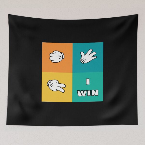 Item preview, Rock Paper Scissors I Win Black designed and sold by daguilon.