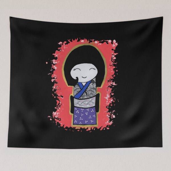 Item preview, Purple Kokeshi designed and sold by Hahico.