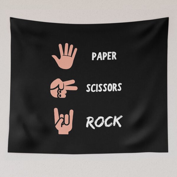 Item preview, Paper Scissors Rock Black designed and sold by daguilon.