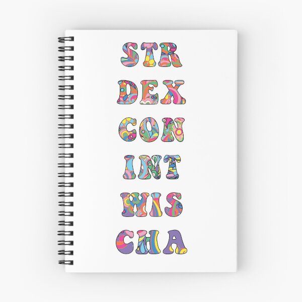 Item preview, Dungeons and Dragons Psychedelic Stats designed and sold by nicegnome.