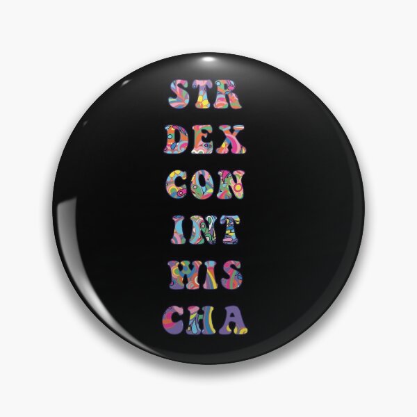 Item preview, Dungeons and Dragons Psychedelic Stats designed and sold by nicegnome.