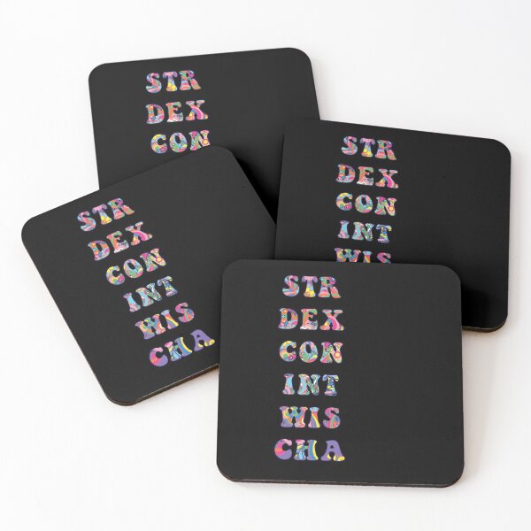 Item preview, Dungeons and Dragons Psychedelic Stats designed and sold by nicegnome.