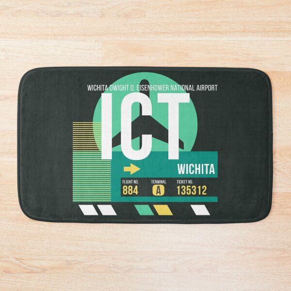 Item preview, Wichita (ICT) Airport Code Baggage Tag designed and sold by SLAG-Creative.