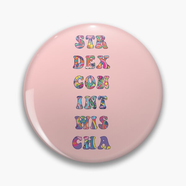 Item preview, Dungeons and Dragons Psychedelic Stats designed and sold by nicegnome.
