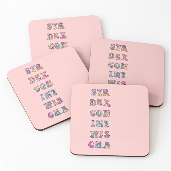 Item preview, Dungeons and Dragons Psychedelic Stats designed and sold by nicegnome.