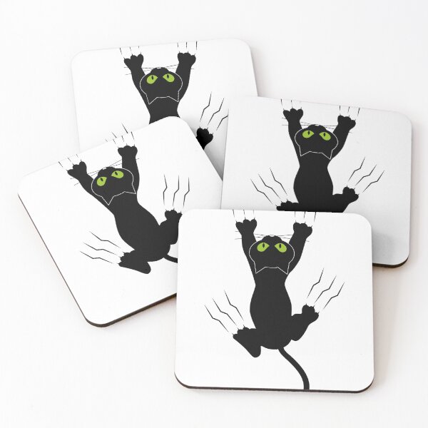 Item preview, Illustration of black cat, cat paw kitten, black cat claw marks, animals, designed and sold by Dollor.